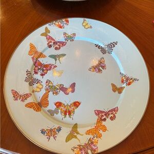 Butterfly Design Dinner Plate